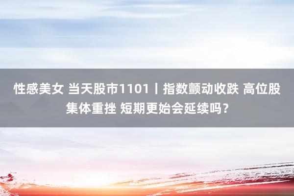 性感美女 当天股市1101丨指数颤动收跌 高位股集体重挫 短期更始会延续吗？