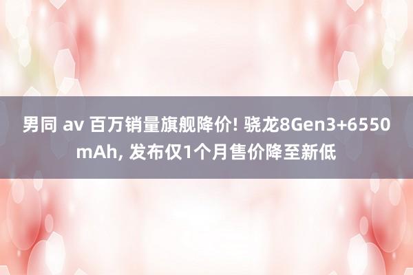 男同 av 百万销量旗舰降价! 骁龙8Gen3+6550mAh， 发布仅1个月售价降至新低