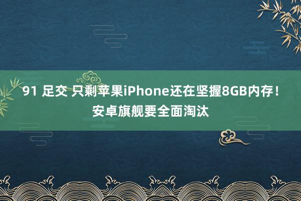 91 足交 只剩苹果iPhone还在坚握8GB内存！安卓旗舰要全面淘汰